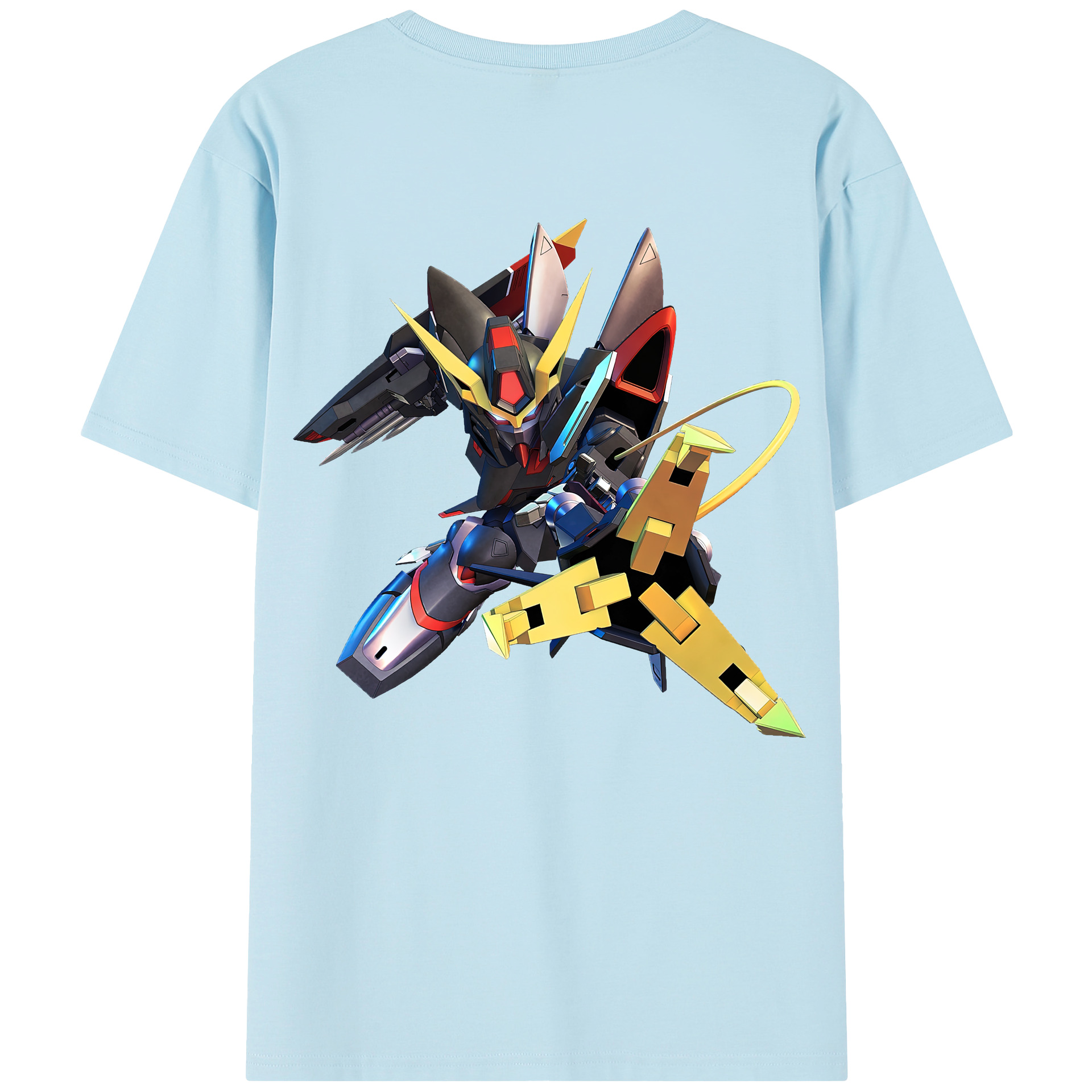 （画像用） 機動戦士ガンダム Mobile Suit Gundam 綿100％半袖Tシャツ（背面プリント）